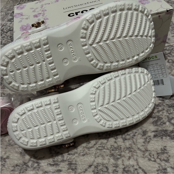 Crocs X Loveshackfancy Limited Edition Collaboration Ballerina Flats Sandals - Picture 12 of 15
